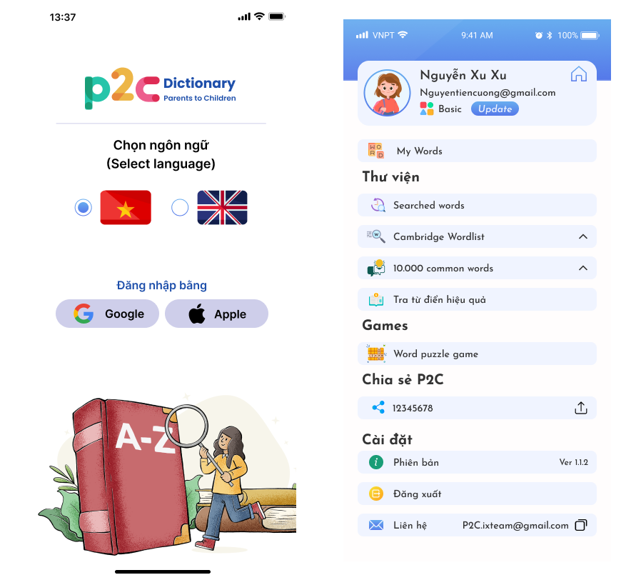 P2C Dictionary